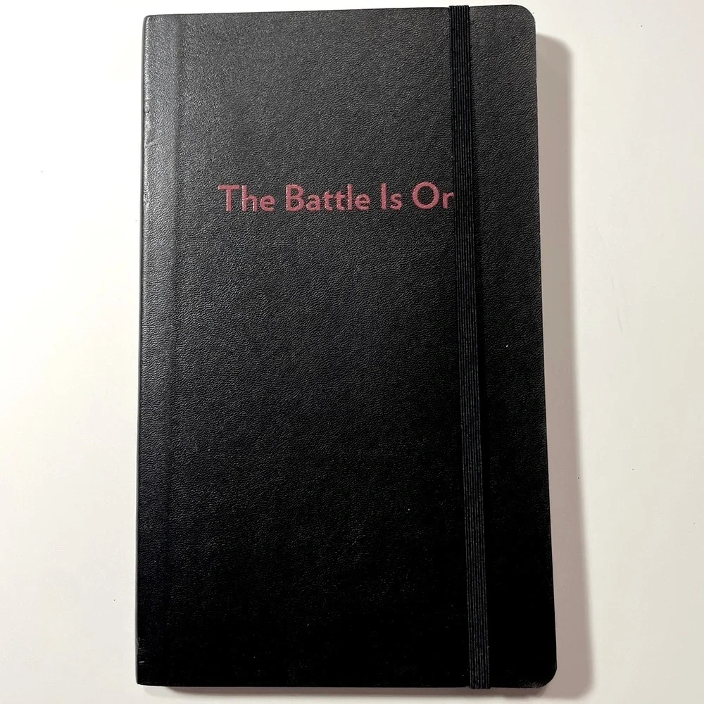 Poppin Journal with attached bookmark from The Voice “The Battle Is On”